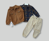 طقم شتوى اولادي 3 قطع جبردين